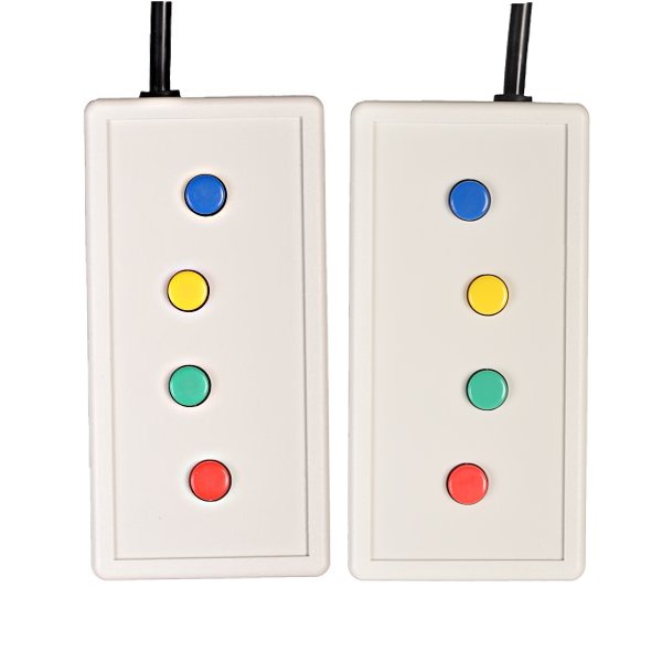 8 Button Bimanual Curved Lines